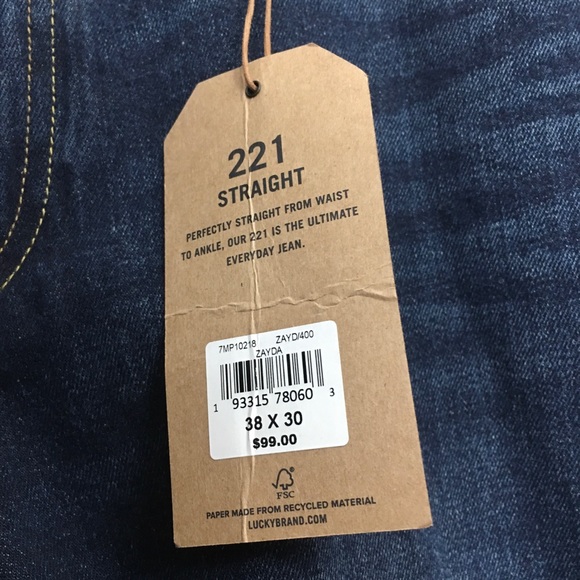 NWT Lucky Brand 221 Straight Jeans - Picture 4 of 9